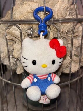 Hello Kitty X Sanrio Keychain backpack clip tag plush TY Beanie Babies tush tag
